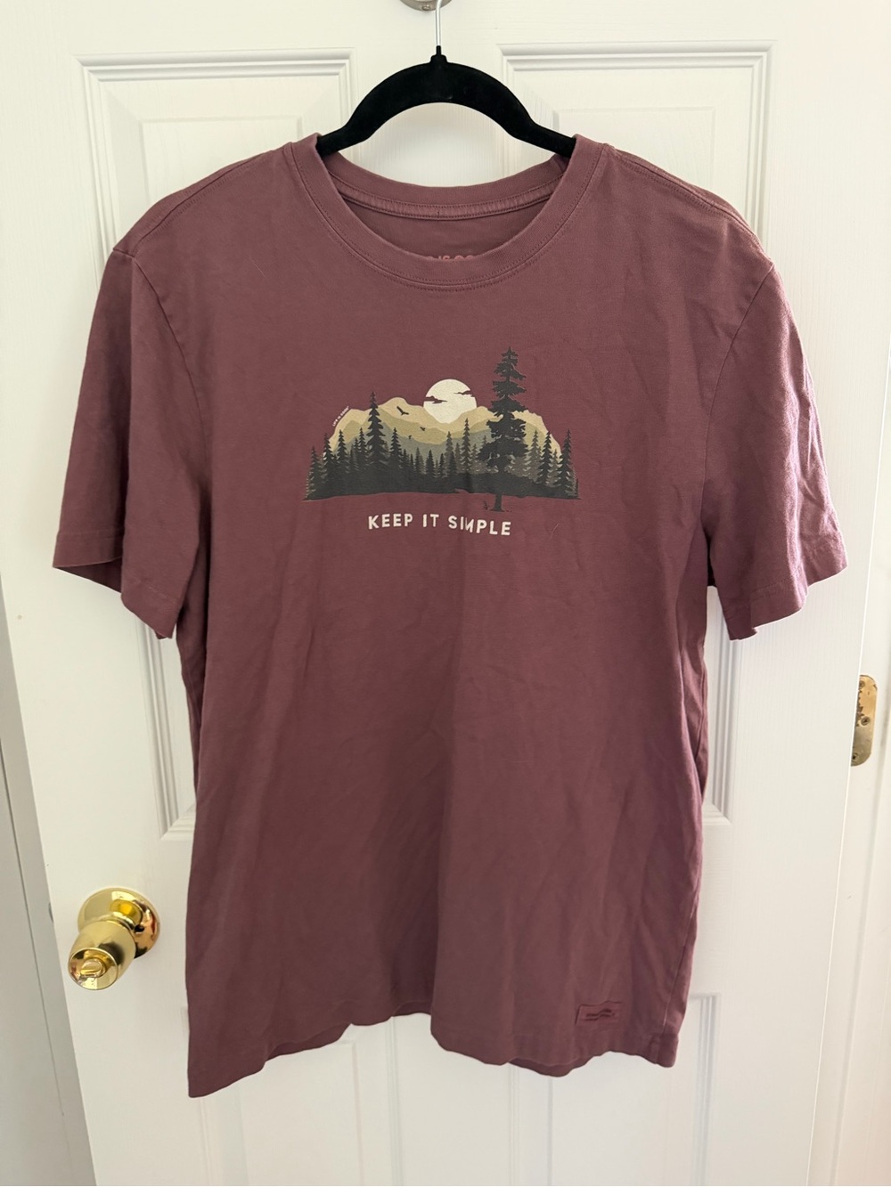 Men's Life Is Good "Keep It Simple" Short Sleeve Tee Shirt Size Medium